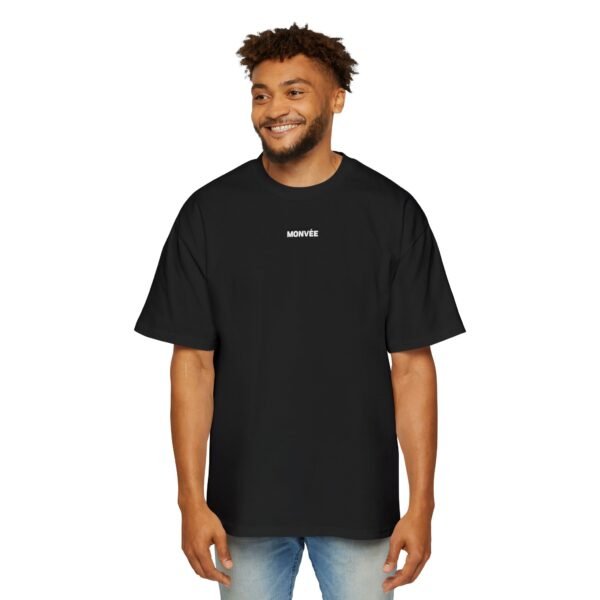 Monvee Black Oversized Tshirt Front